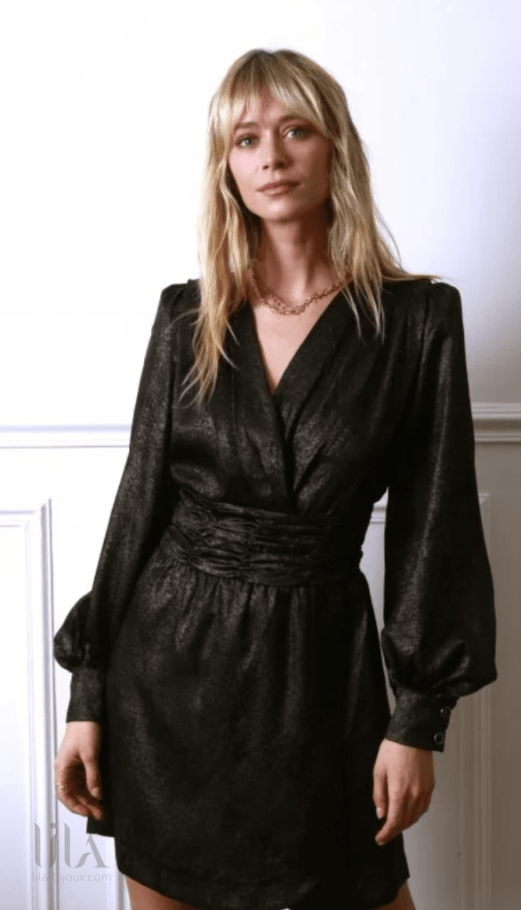 Robe Merry lamee leopard by Opullence lila bijoux