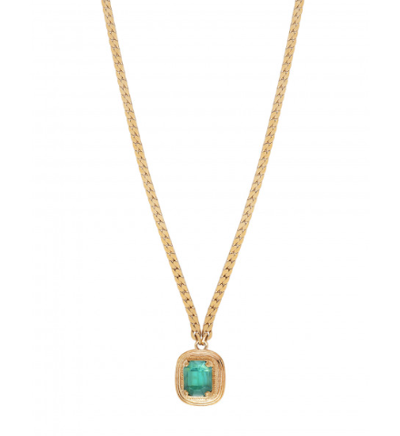 Collier pendentif réglable habillé cristal Prestige I turquoise by Satellite