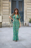 Robe Gloria Istanbul Vert By Jane Wood Vêtements