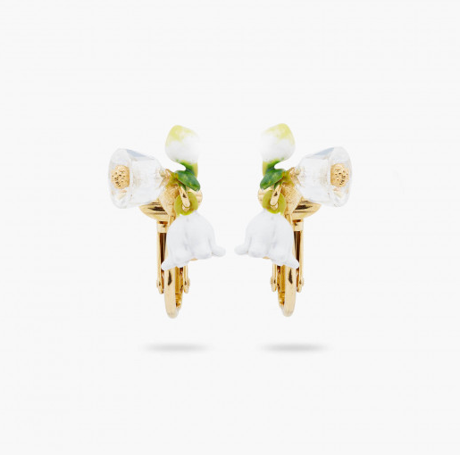 Boucles d'oreilles clips brins de muguet by Les Néréides