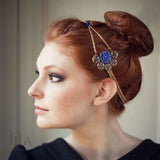 Headband Jodie Bleu By Lila Bijoux