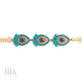 Headband Lily Turquoise By Lila Bijoux