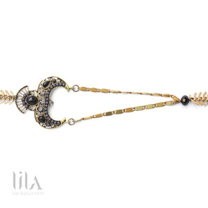 Headband Gloria Noir By Lila Bijoux