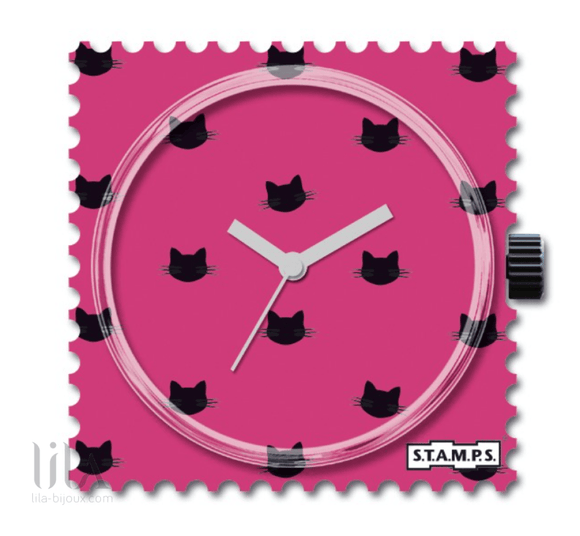Cadran Pink Cat By Stamps Bijoux