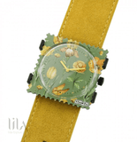 Bracelet De Montre Wild Leather Jaune By Stamps Bijoux