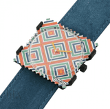 Bracelet De Montre Wild Leather Turquoise Foncé By Stamps Bijoux