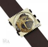 Bracelet De Montre Classic Leather Blanc By Stamps Bijoux