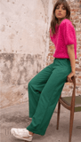 Pantalon Charonne Vert By Opullence Vêtements
