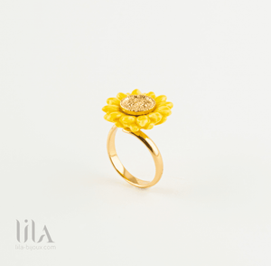 Bague Ajustable Tournesol By Nach Bijoux