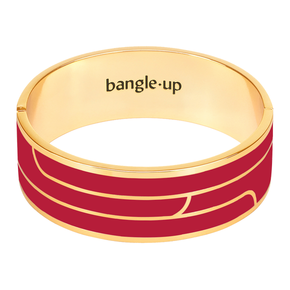 Bracelet Gaya rouge velours by Bangle up