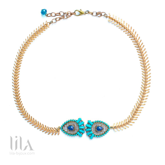 Headband Lilian Turquoise By Lila Bijoux