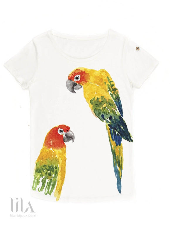 T-Shirt Perroquet Jaune Adulte By Nach Vêtements