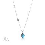 Collier Pendentif Turquoise Desert Tordano Argent Bijoux