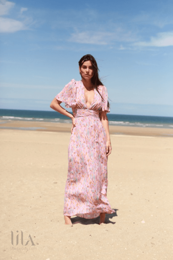 Robe Gloria altesse pastel by Jane Wood lila bijoux