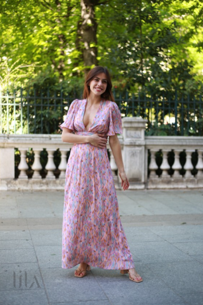 Robe Gloria altesse pastel by Jane Wood lila bijoux