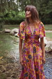 Robe Esther Fleurie Multicolore By Opullence Vêtements