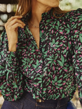 Chemise Jade Floral Verte By Opullence Vêtements