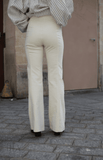 Pantalon Erin Velours Écru By Jane Wood Vêtements
