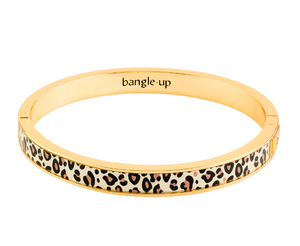 Bracelet Tina blanc sable / léopard  by Bangle up