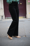 Pantalon Erin velours noir by Jane Wood