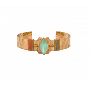 Bracelet habillé cristaux fils métallisés I turquoise by Satellite