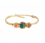 Bracelet fin fantaisie ajustable perles I multicolore by Satellite