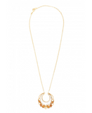 Collier pendentif ajustable féminin nacre perles I blanc by Satellite