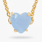 Collier pendentif cœur La Diamantine | bleu ciel by Les Néréides