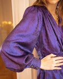 Robe Courte Merry Lamée Violette Robes