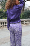 Pantalon Juliette Bandana Violet By Jane Wood Vêtements