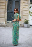 Robe Gloria Istanbul Vert By Jane Wood Vêtements