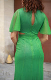 Robe Samantha Lurex Vert By Jane Wood Vêtements