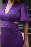 Robe Samantha Lurex Violet By Jane Wood Vêtements