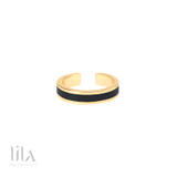 Bague Bangle Noire By Up Noir Bijoux
