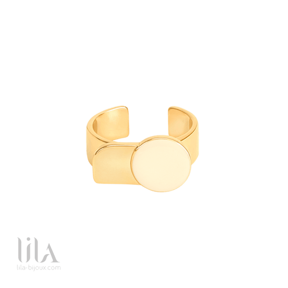 Bague Arty Blanc Sable By Bangle Up Bijoux