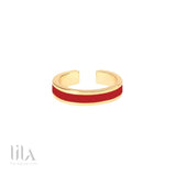 Bague Bangle Rouge Velours By Up Rouge Bijoux