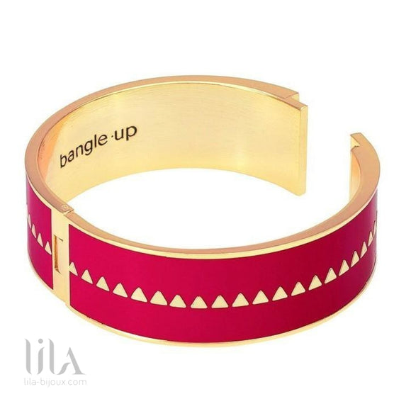 Bracelet Bollystud Rouge Velours By Bangle Up T1 / Rouge Bijoux