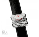 Bracelet De Montre Glossy Noir By Stamps Bijoux
