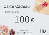La Carte Cadeau Lila-Bijoux.com 100 00