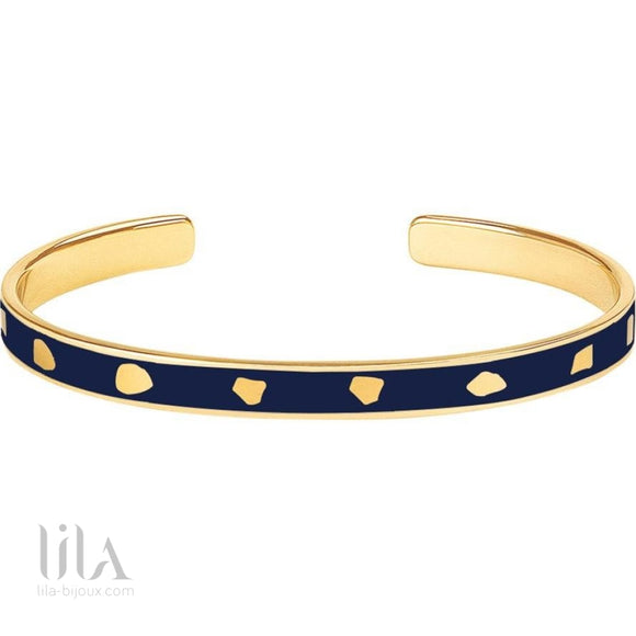 Jonc Jude Bleu Nuit By Bangle Up Bleu Bijoux