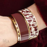 Bracelet Joy Rouge Obscur By Bangle Up Bijoux