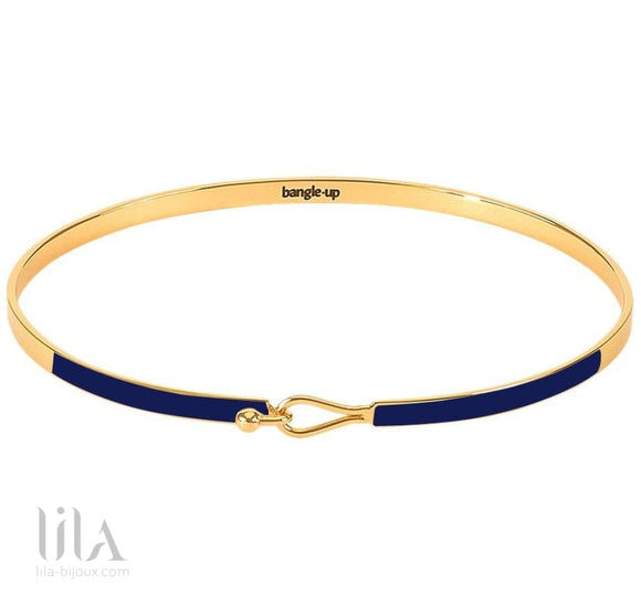 Bracelet Lily Bleu Nuit By Bangle Up Bleu Bijoux