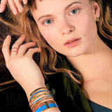 Bracelet Lily Bleu Canard By Bangle Up Bijoux